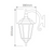 Chester White Lantern Downward Wall Light-2