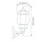 Vienna Large Burgundy Upward Wall Light-1