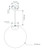 Bubble Clear Ball Satin Brass Pendant Light