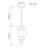 Cassandra Ring Brass Glass Lantern Pendant Light