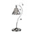 Sapphire Chrome Asfour Crystal Table Lamp