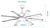 Albatross Mini White 65" DC Ceiling Fan With Remote
