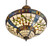 Inverted Victorian Tiffany Pendant Light