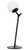 Ohio Black Opal Glass Modern Table Lamp-2