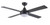 Four Seasons Link Matt Black DC Ceiling Fan with LED Light and Remote