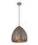 Sardis Bell Aged Brass Ombre Pendant Light