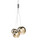 Cherry 3 Light Gold Glass Cluster Pendant Light