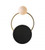 Knock Black Gold Opal Glass Modern Wall Light