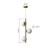 Angela Opal Glass Aged Brass Vertical Pendant Light-3