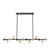 Morgan 14 Light Black Smoke Linear Pendant Chandelier - thumbnail