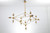 Replica Jason Miller Modo 15 Bulb Chandelier - Gold