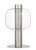 Padua Nickel Clear Glass Modern Table Lamp-2