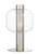 Padua Nickel Clear Glass Modern Table Lamp