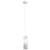 Rivato White Cylindrical Decorated Glass Pendant Light