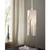 Rivato White Cylindrical Decorated Glass Pendant Light-1