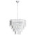 Agrigento Tiered Chrome Pendant Chandelier