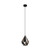 Carlton 1 Black and Copper Indoor Pendant Light-2