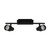 Davida All Black Twin LED Spot Light
