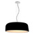 Dome Aluminium Gloss Black with Diffuser Suspension Lamp