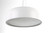 Dome Aluminium Gloss White with Diffuser Suspension Lamp-6