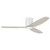 Seacliff White and Gessami Oak Low-Profile DC Ceiling Fan