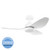 Torquay White DC Ceiling Fan with Tricolour LED