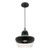 Stout Black and Clear Glass Pendant Light