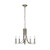 Corrine 5 Light Antique Brass Candle Chandelier-1