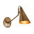 Candy Antique Brass Conical Shade Wall Light