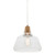 Laira Clear Glass Brushed Chrome Pendant