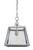 Tamarka Chrome Frame Glass Lantern Pendant Light