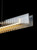 Gladys Golden Linear LED Glass Pendant Light-7