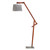 Cherry Timber with Grey Shade Reading Floor Lamp-1