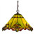 Green Butterfly Art Glass Pendant Light