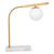 Florence Brass and White Marble Table Lamp