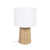 Kendall Rattan Base White Shade Table Lamp