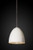 Egg White Label Silver Pendant Light