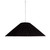 Sorrento Black Cotton Conical Pendant Light