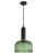 Valencia Dome Green Ribbed Glass Pendant-1