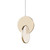 Abstract Circles Gold Acrylic LED Pendant