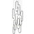 Lucy 10 Light Black Opal Matt Glass Pendant Chandelier 