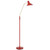 Farrah Red Mid-Century Modern Adjustable Floor Lamp