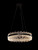 Saw Black Round LED Glass Pendant Light-1