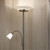 Siera Mother & Child LED Brushed Chrome Floor Lamp