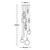 Hooping Gold Falling Rings Stairway Chandelier-3