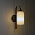 Eveline Black Opal Matt Glass Indoor Wall Light-1