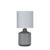 Clinton Glossy Grey Ceramic Bedside Table Lamp