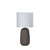 Veronica Dark Taupe Textured Ceramic Bedside Table Lamp-1