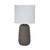 Veronica Dark Taupe Textured Ceramic Bedside Table Lamp