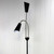 Walter Black and Chrome Flexible Neck Twin Floor Lamp-3